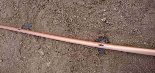 dettaglio gocciolatori in funzione